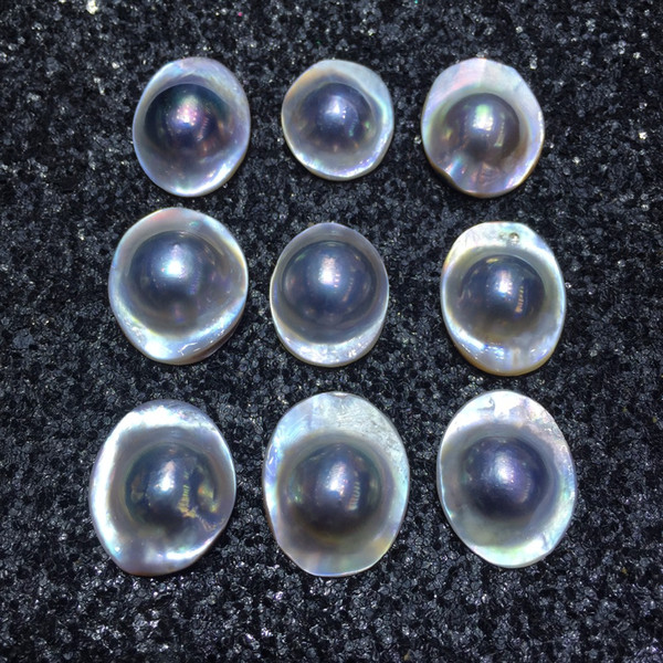 Mabei Grade AAA Natural 18-22mm Marshal pearl grey Loose Pearl DIY Women Party Jewels necklaces rings For Surprise gift