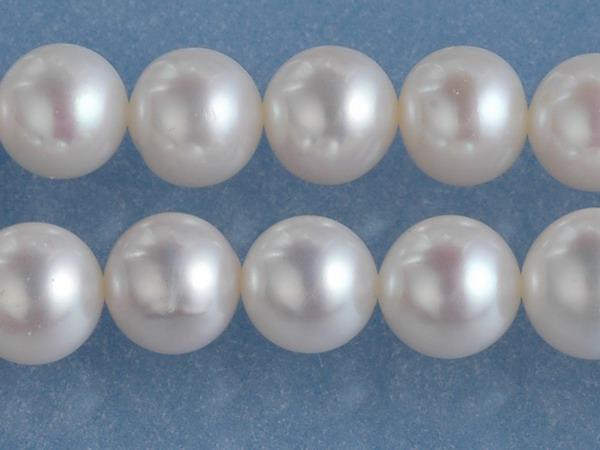 Teboer Jewelry Freshwater Pearls 7-8mm cultured natural white round pearl strands wholesale