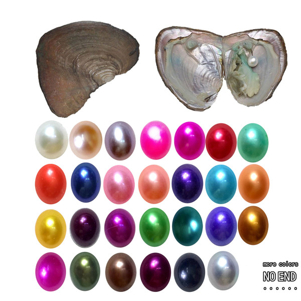 Akoya Oyster AAA+ Grade 7-8mm Round Multicolored Freshwater Wish Pearl Vacuum Package