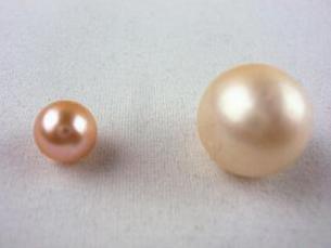 Free shipping wholesale beautiful pearl Rings Hong Fu Yuan 7-8mm natural pearl perfect circle loose beads HFY-1627