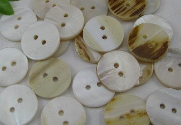 Wholesale ~ 100 pcs Mother Of Pearl 2 holes Shell Sewing Button 18MM