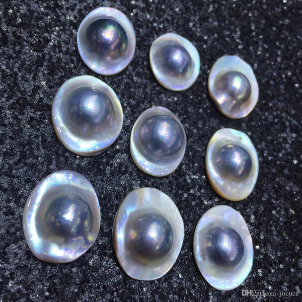 New Style Loose Pearls Mabe high quality Grade 18-22mm Natural Grey Marshal pearl for DIY Women Party Jewelry Surprise gifts