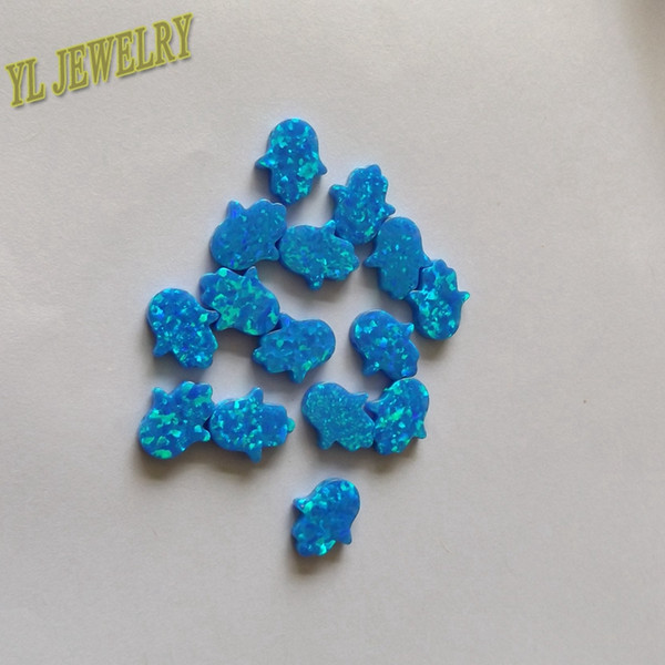 Wholesale New Arrival Opal Item Hand Hamsa 11x13 mm Synthetic Opal for Opal Pendant for Women