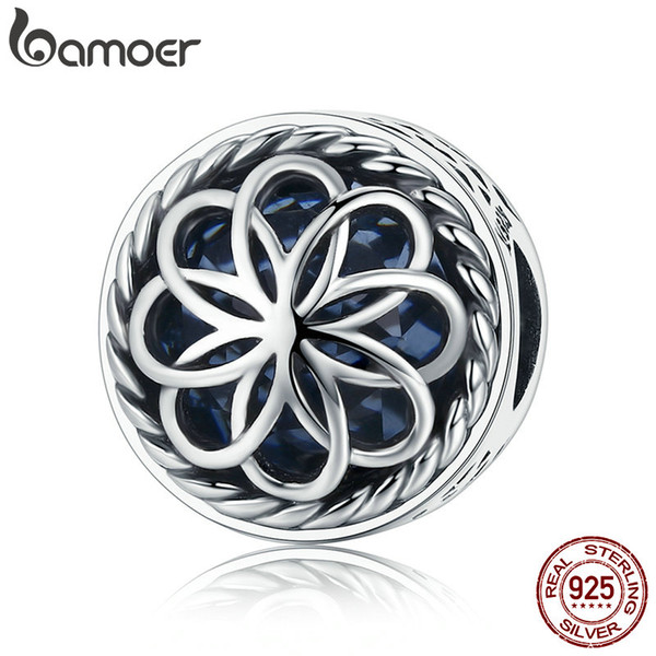 wholesale 100% 925 Sterling Silver Summer Flower Flower Love Charm Beads fit Charm Bracelet & Bangles DIY Jewelry Making SCC712