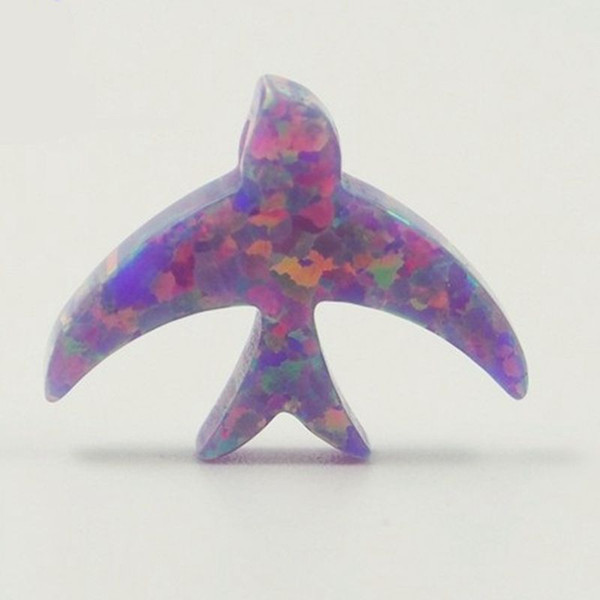 50pcs per lot Synthetic Lab Opal Dove Shaped 78 Colors For Your Choice For Opal Jewelry Making