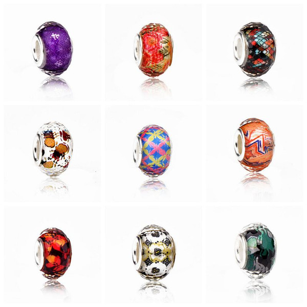 50PCS/Lot Fashion Faceted Design European Style Big Hole DIY Resin Beads for Jewelry Making Low Price RSB36