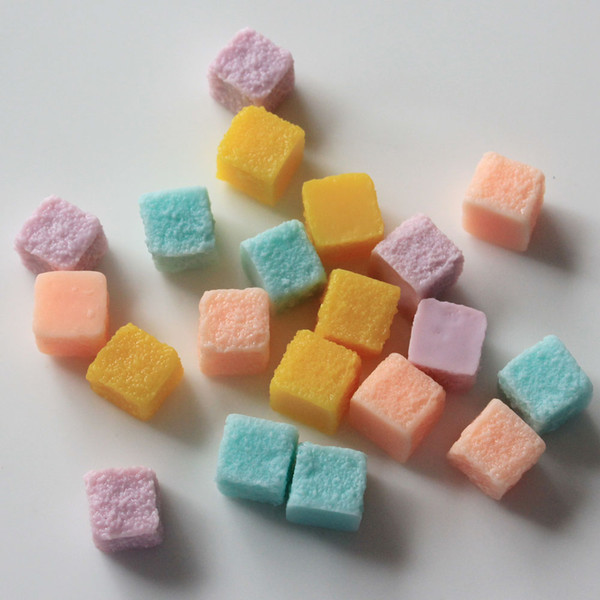 Cute Resin Sugar Candy Ball Artificial Jelly Candy Sugar Cubes Flatback Cabochon DIY Kawaii Resin Miniature Food