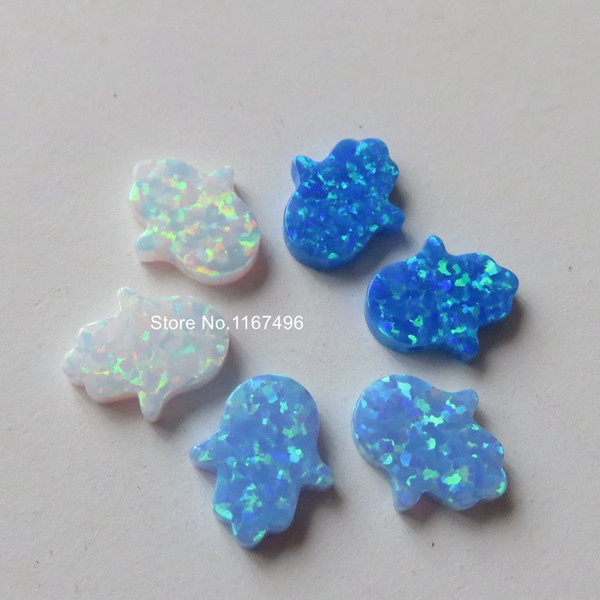 Promotion ! 30pcs/lot Wholesale Hamsa Opal Mix Colors OP05 OP17 OP06 11x13mm Hand Opal Synthetic Fire Hand & Hamsa Opal Stone