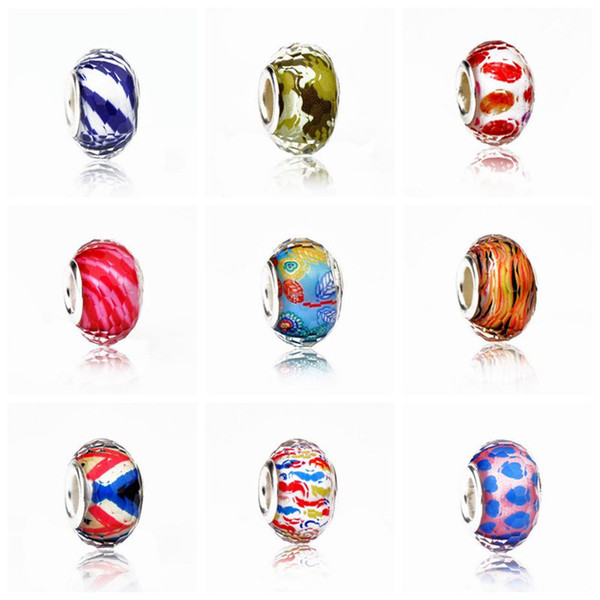 50PCS/Lot Fashion Faceted Design European Style Silver Core DIY Resin Beads for Jewelry Making Low Price RSB39