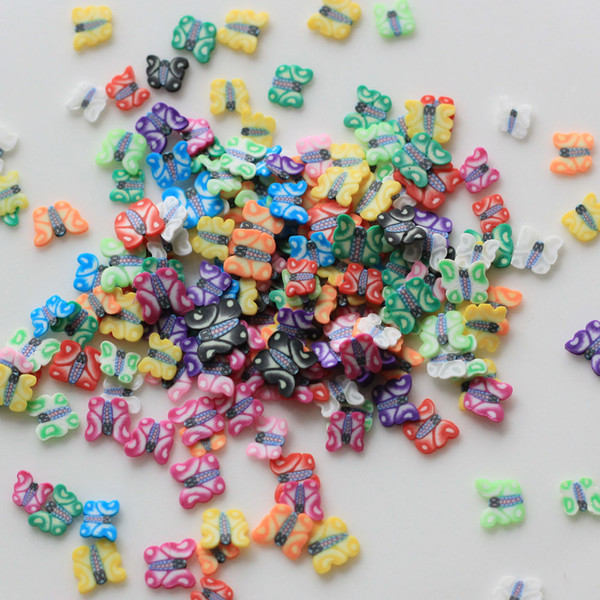 100 Grams 5mm Polymer Clay 3D Nail Art Decoration Mix Flowers Fruit Cake Fimo Cane Slice For DIY Acrylic Nail Wholesale