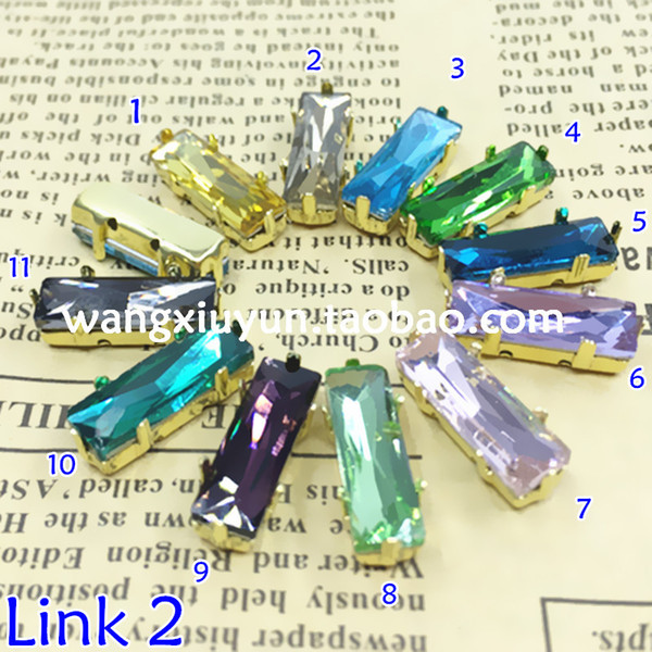 All Colors 5x15mm Long Baguette fancy point back rhinestone strass with metal claw hot sell very shine and high quality free shipping