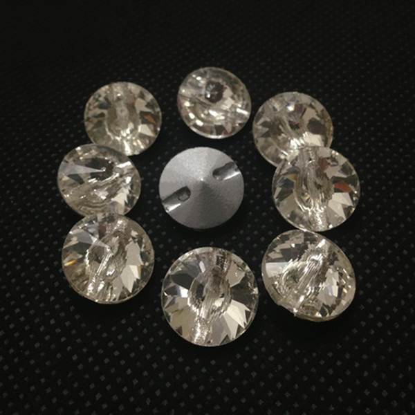 Pointback Rivoli Sew On Stones Crystal Clear Color One Hole 8mm 10mm 12mm 14mm 16mm 18mm Round Sewing Glass Crystal Dress Making