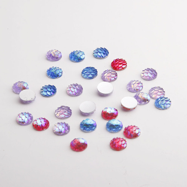 Flatback round DIY loose beads Resin phone decoration accessories rhinestones resin art rhinestones wholesaling