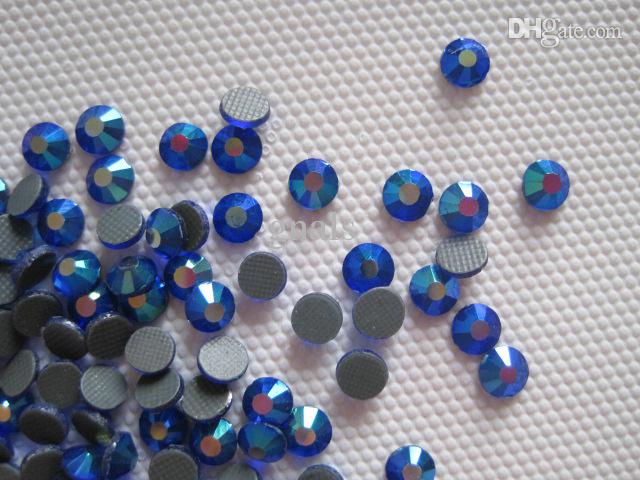 16SS 4MM DMC HotFix Crystal Strass Rhinestone Iron-On Capri Blue AB Hot Fix Glass Stones SS16