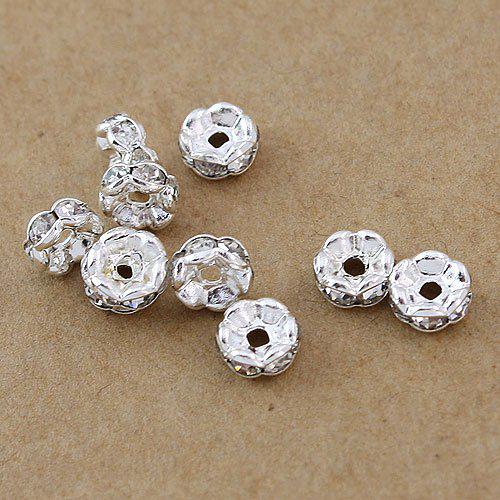 Free shipping 8MM,1000pcs,Fashion Jewelry Findings & Accessories(B Rhinestone)/beads Spacers/HOT