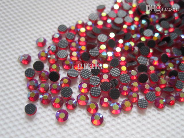 10SS 2.8MM Crystal Strass DMC Hot Fix Rhinestone Iron On Hotfix Stones Deep Dark Siam AB SS10