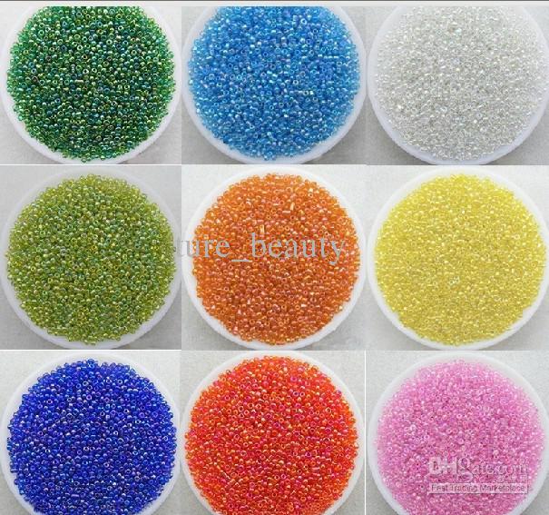 Bright / plating color / multicolored 2MM/3MM/4MM Czech Glass Seed Spacer beads Jewelry DIY Accessor