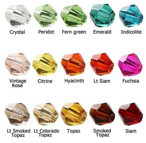 free shipping 4mm 720pcs Crystal Glass Spacer Beads mixed colors Seed Beads For Handmade DIY Faceted Glass Beads