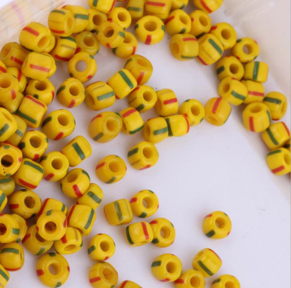 hot style stripy pattern glass Seed Beads,Jewelry DIY Making beads 6/0 4mm beads, sold by 100g per lot