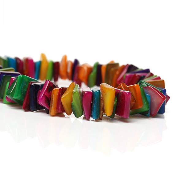 Dorabeads Shell Loose Beads Irregular Mixed About 11mm x 9mm-8mm x 6mm,79cm(31 1/8