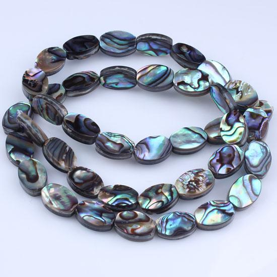 Hot Sell Fashion 7x10MM Natural Zealand Abalone Oval Shell Beads 16 inch