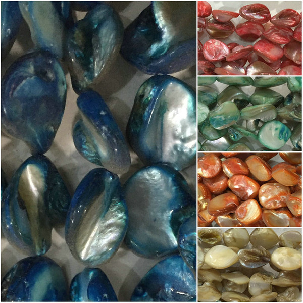 40cm 15mm one string colorful shell mother of pearl beads Spacer Beads DIY necklace bracelet earring making