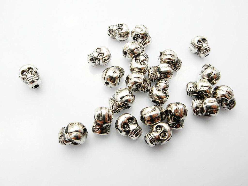 Wholesale new CCB diy beads for jewelry making CCB skull beads for shamballa bracelets antique