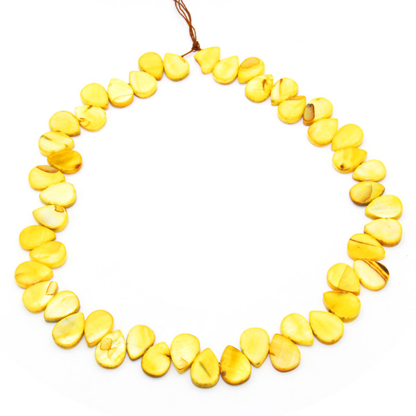 2018 fashion charm jewelry natural freshwater shell pieces yellow oyster shell beads earrings necklace accessories wholesale