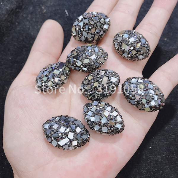 Fashionable and simple atmosphere jewelry luxury crystal broken granules super excellent brand featured abalone beaded