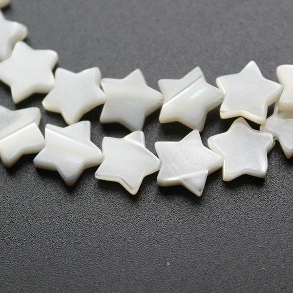 32pcs one strand WHITE mother of Pearl shell BEADS FOR BRACELET NECKLACE DIY JEWELRY MAKING