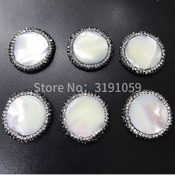 Crystal clear white shell bead fashionable 100 round small ornament factory direct sale