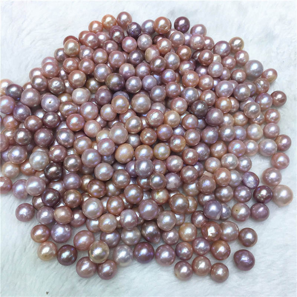 30PCS Mix Colors 9-13mm Edison Particles Loose Pearl Near Round Edison Pearl DIY Jewelry Accessories Gift Women Pearl Party Free Shipping