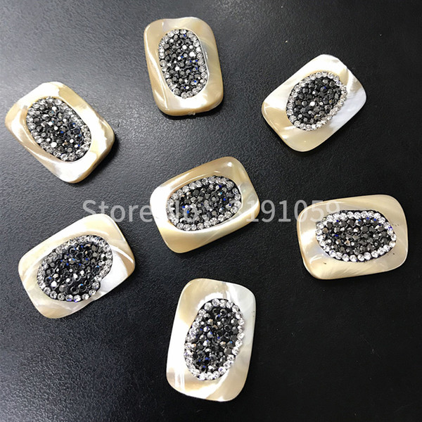 Fashionable square gradient colored shells small beads modern personality exaggerated multi-purpose beads