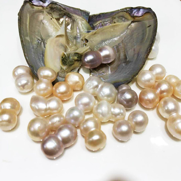 Single New 1 Calabash Brothers Pearls In Freshwater Oyster Shell Natural Color For DIY Jewelry Surprise Festival Gift Free Shipping