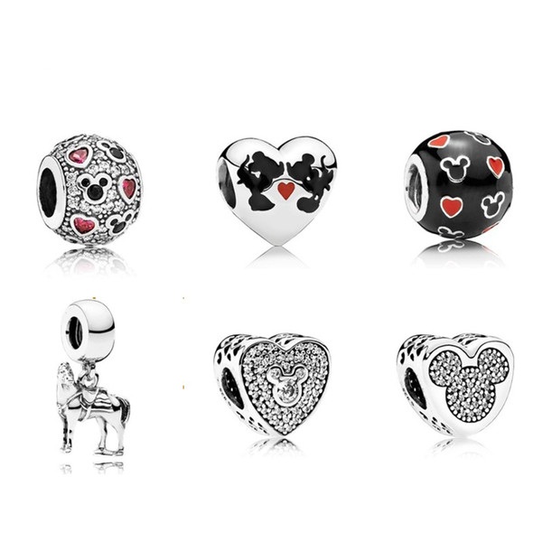 NEW 100% 925 Sterling Silver Charm Piercing Heart Hollow Crystal Fit European women 791477ENMX 792049CZ 792050CZ 791457CZ 791818MOP