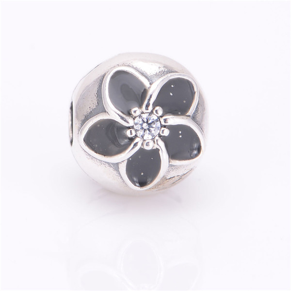 Memnon Jewery Fit European Silver Bracelets DIY Making Enamel Flower beads 925 sterling-silver-jewelry charms Wholesale fine jewelry KT084-N