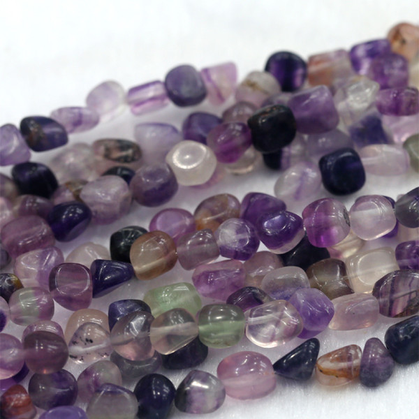 Discount Wholesale Natural Genuine Purple Fluorite Nugget Loose Beads Free Form Beads 3-12mm Fit Jewelry 16