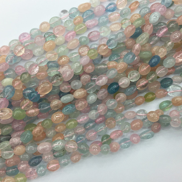 High Quality Natural Genuine Clear Blue Green Pink Aquamarine Beryl Morganite Nugget Free Form Fillet Irregular Pebble Be