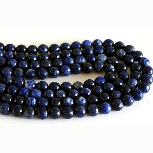 Wholesale Natural Genuine Sodalite Blue Stone Round Loose Stone Beads 3-18mm DIY Jewelry Necklaces or Bracelets 15.5