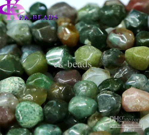 Discount Wholesale Natural Genuine Fancy Agate India Agate Stone Nugget Loose Beads Hand Cut Free Form 8-10mm Fit Jewelry 16