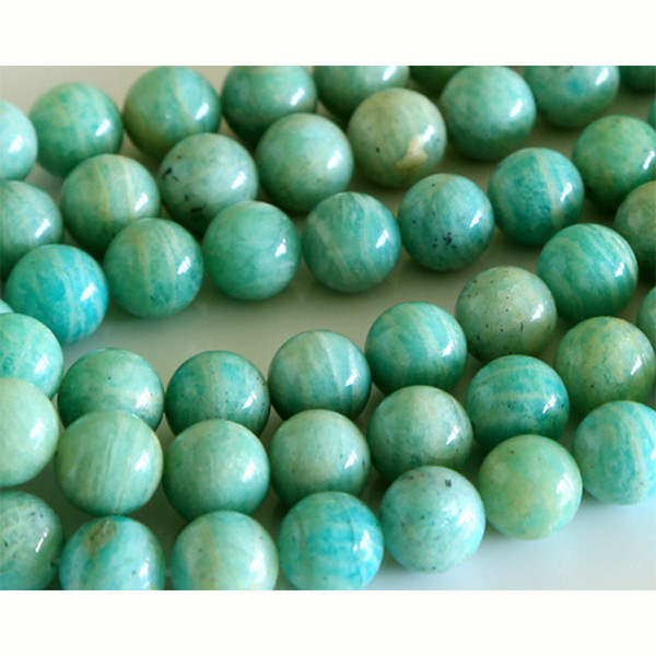 Discount Wholesale Natural Russia Amazonite Round Loose Stone Beads 3-18mm Jewelry DIY Necklaces or Bracelets 15.5