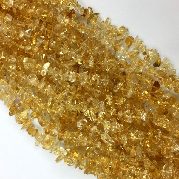 High Quality Natural Genuine Clear Yellow Citrine Nugget Chip Loose Beads Fit Jewelry 3x8mm 15