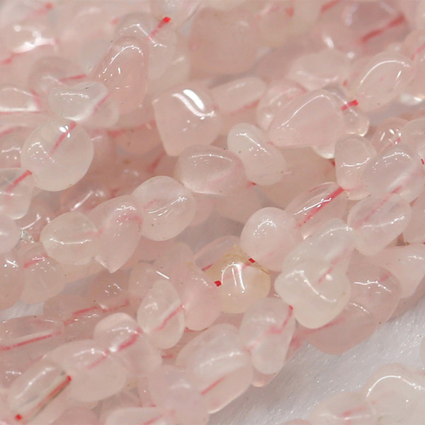 Discount Wholesale Natural Genuine Rose Quartz Pink Crystal Nugget Loose Beads Free Form Beads 5-12mm Fit Jewelry 15.5