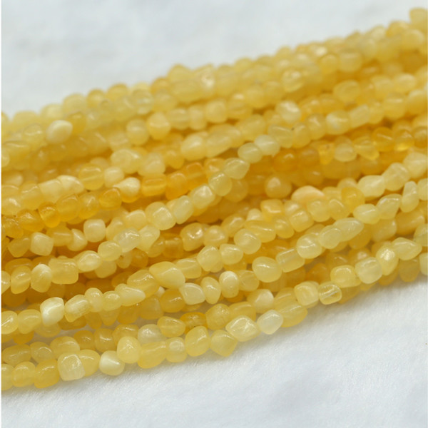 Wholesale Natural Genuine Yellow Honey Jade Small Nugget Loose Beads Free Form Beads Fit Jewelry 15