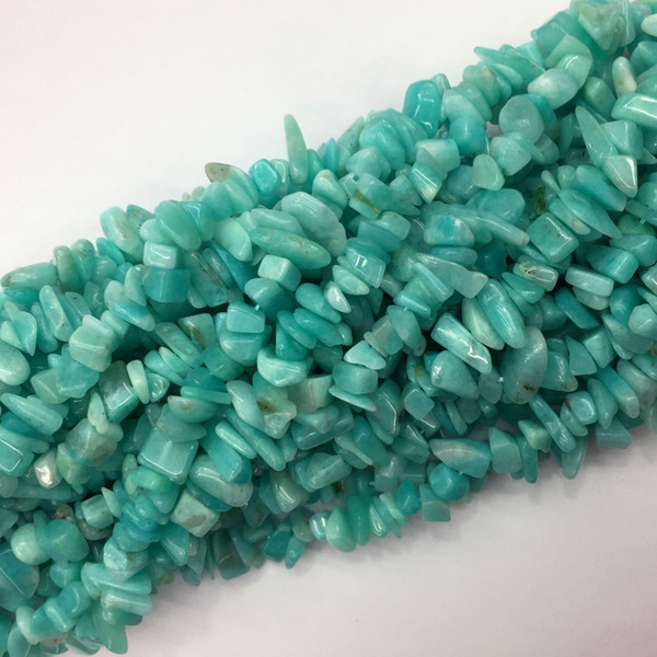 Natural Genuine Blue Green Amazonite Nugget Chip Loose Fit Jewelry Necklaces Bracelets Beads 3x8mm 15.5