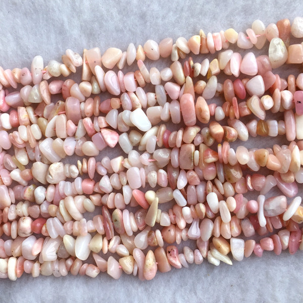 High Quality Natural Genuine Peru Pink Opal Nugget Chip Loose Beads Fit Jewelry 3x8mm 15.5