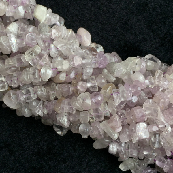 Natural Genuine Raw Mineral Clear Pink Purple Green Triphane Kunzite Hiddenite Nugget Chip Beads 15.5