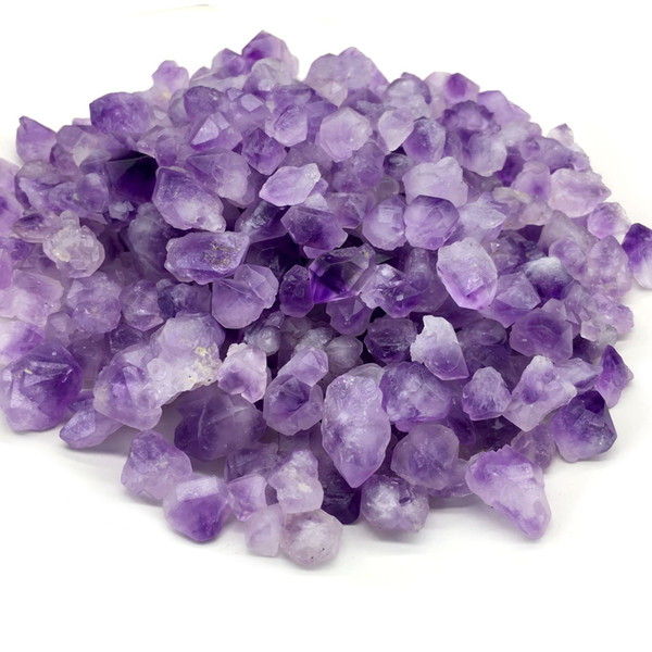 8-25mm 100g/lot Natural Amethyst Tooth Stone Beads Irregular Loose Lavender Amethyst Raw Stone Beads Mineral Specimens