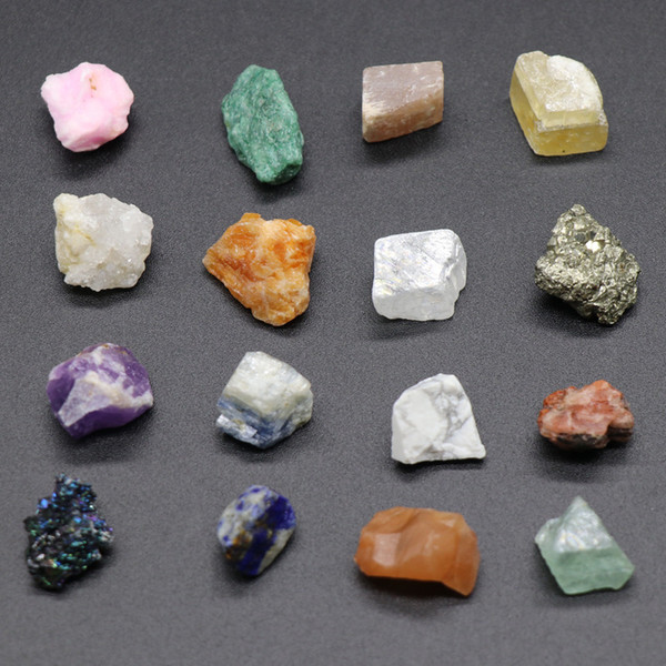 20pcs/lot Different Types Natural Crystal Stone Beads Rock Mineral Specimens Box-packed Twenty Kinds Stones Bead