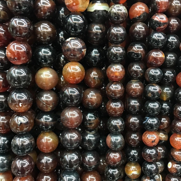 20mm Dream Onyx Polish Stone Beads Wholesale Round Agate Natural Stone Bead For Jewelry Making Stone Onyx Diy Bracelet Strand 40cm